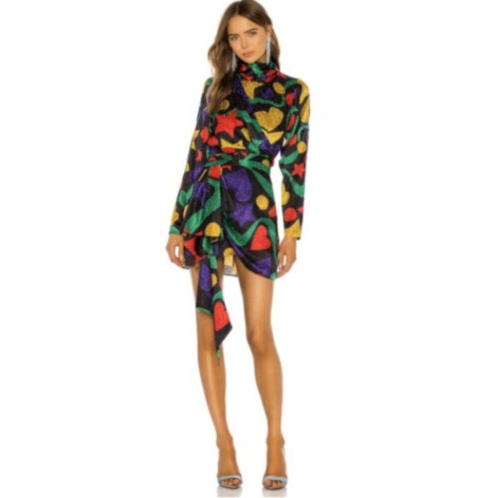 RONNY KOBO Yarden Asymmetrical Mini Dress